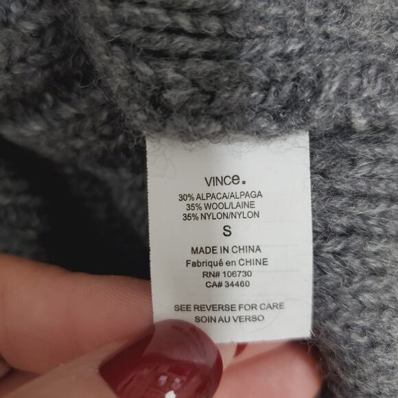 Vince. | Alpaca Wool Blend Heavyweight Warm and Cozy Cardigan - Picture 11 of 12